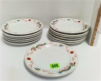 (13) Oriental Restaurant Plates