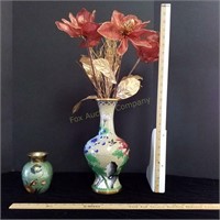 (2) Cloissonne Vases