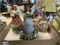 Three Jim Shore Heartwood Creek Angels