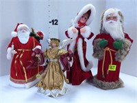 (4) Christmas Decorative Figures