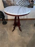 Victorian-Style Marble-Top Table