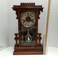 Waterbury Kitchen Clock w/Cameo Pendulum-No Key