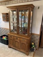 Tell City Lighted Curio Cabinet