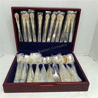 12 Piece Setting of Gold Plated Silverware