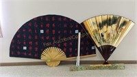(1) Cloth Fan & (1) Paper Fan