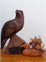 Wood Bird and Wood Duck