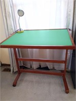 Puzzle Work Table with Lamp 36" x 26.5" x 32.5"