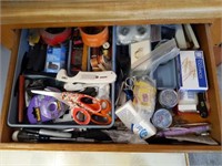 Contents of Microwave Stand Drawer : Scissors,