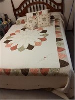 Quilt with Pillows and Pillow Case