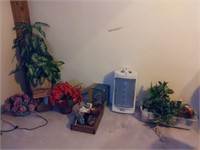 Holmes Electric Heater, Faux Plants, and More