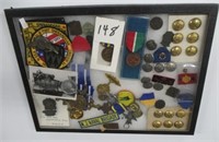 Vintage Military Items Including New Jersey Civil