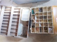 (2) Tackle Boxes : Lures, Sinkers, and More
