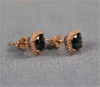 Pair PANDORA 14K Rose Gold Studs