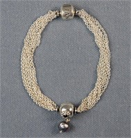 PANDORA Sterling Mesh Charm Bracelet