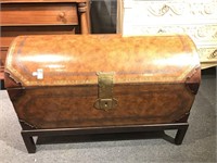 Maitland Smith Leather Dome Trunk