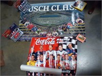 Nascar posters and pit row die cast
