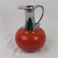 Ceramic base and metal neck pitcher