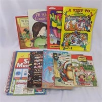 Lot of 9 children's reading and activity books