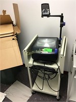 3M Overhead Projector on Cart