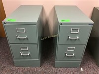 Two 2-Drawer File Cabinets