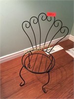Metal Chair Plant Stand