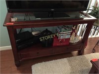 Glass Top Console / TV Stand - 48 x 18 x 30