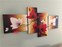 4 Canvas Flower Pictures