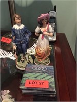 Coasters & 2 Figurines