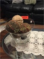 Vase w/ Decorative Balls