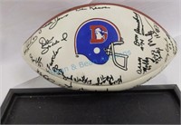 Autographed Denver Broncos team football