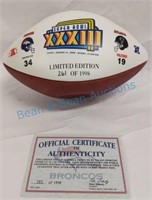 1998 Superbowl 33 football #261 of 1998