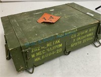 Empty military ammo box