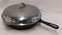 Griswold frying pan with self basting lid