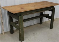 1 board top harvest table 30"t 23½"d 59"l