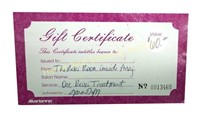 Certificate for One Reiki Treatment