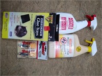 Mouse traps, stain remover dog & cat repellant