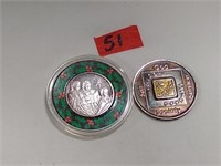 2 Silver Medallions