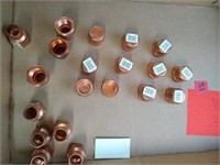 Copper caps and threaded reducers