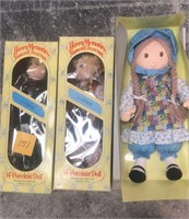 3 dolls still in box