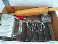 Kitchenware,rolling pin,cast -iron corn mold,