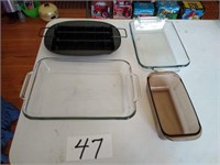 Four pieces bakeware flat