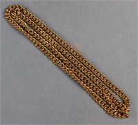 Gold Plated 38" Chain Link Necklace