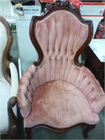 High back accent chair