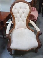 Vintage side chair.  Roller feet