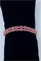 Estate $ 16,780  AIGL 14 Kt Ruby Diamond Bracelet