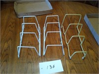 Coated wire pan racks three pieces flat