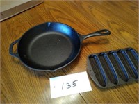 Cast iron cookware two pieces