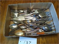Miscellaneous flatware and serving pieces