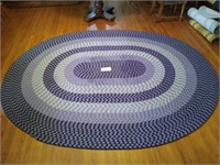 7x9 ft braided oval rug bad stitching