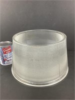 Abat-jour lampadaire Holophane vintage en verre